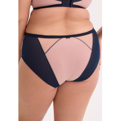 Aina Briefs – navy lace & mesh | InessLingerie
