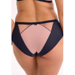 Aina Briefs – navy lace & mesh | InessLingerie