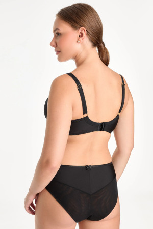 Sutien Rina Soft Plunge cu broderie geometrică
