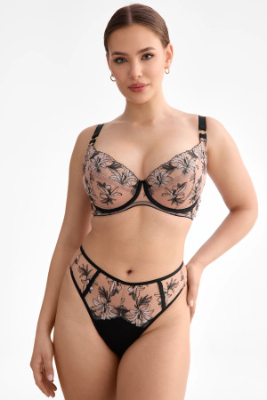 Biustonosz Salma Soft Plunge – miękki plunge dla dużego biustu