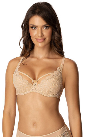 Biustonosz Saraja Semi-Soft – koronka i siateczka - inesslingerie