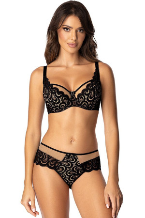 Biustonosz Saraja Semi-Soft – koronka i siateczka - inesslingerie