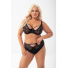 Estelle soft bra with lace and underwire for large bust