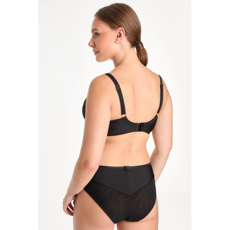 Rina briefs with geometric embroidery and microfiber Rina briefs with geometric embroidery and microfiber