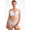 Rina  beige bra – Spacer foam seamless bra with embroidery