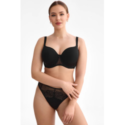 Rina béžová podprsenka – Spacer T-shirt s výšivkou | Inesslingerie