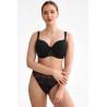 Rina  beige bra – Spacer foam seamless bra with embroidery