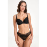 Tanga Rina – výšivka a tyl, střední pas | InessLingerie