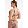 Palmer Brazilian panties – storm blue embroidery