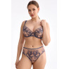 Palmer Brazilian panties – storm blue embroidery, mid-rise