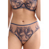 Palmer Brazilian panties – storm blue embroidery, mid-rise