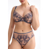 Palmer Brazilian panties – storm blue embroidery, mid-rise
