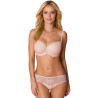 VB-462 padded bra in powder pink with lace
