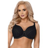 White padded bra – microfiber & ribbed details | InessLingerie
