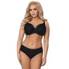 White padded bra – microfiber & ribbed details | InessLingerie